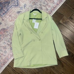 WAYF Women's Pastel Green Blazer